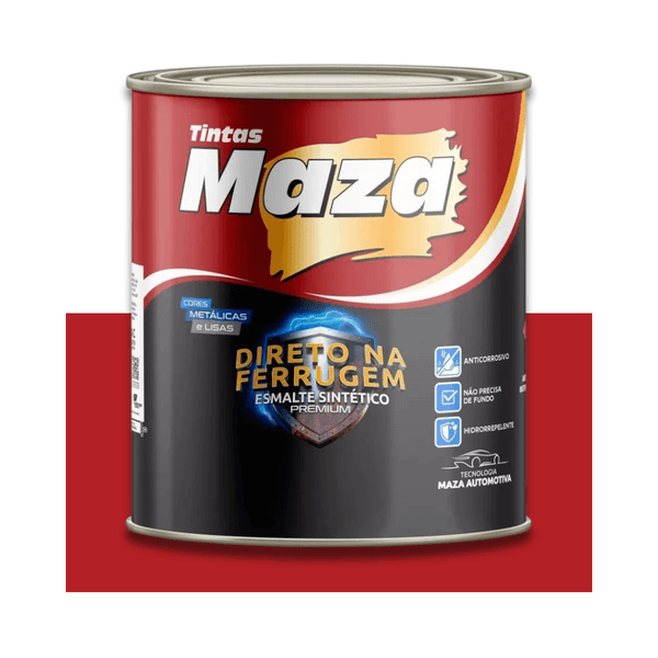 Maza Esmalte Sintético Direto na Ferrugem Vermellho 900ML