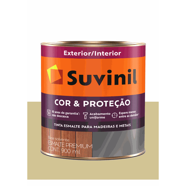 SUVINIL ESMALTE COR E PROTEÇÃO BRILHANTE AREIA 900ML