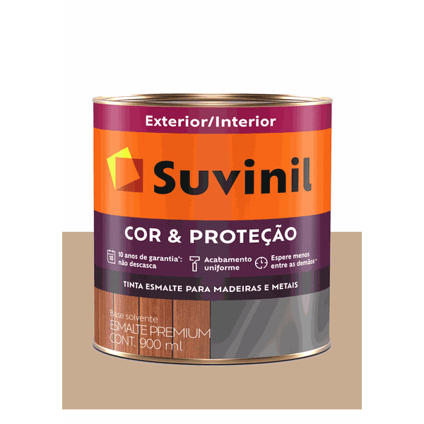 SUVINIL ESMALTE COR E PROTEÇÃO BRILHANTE CAMURÇA 900ML