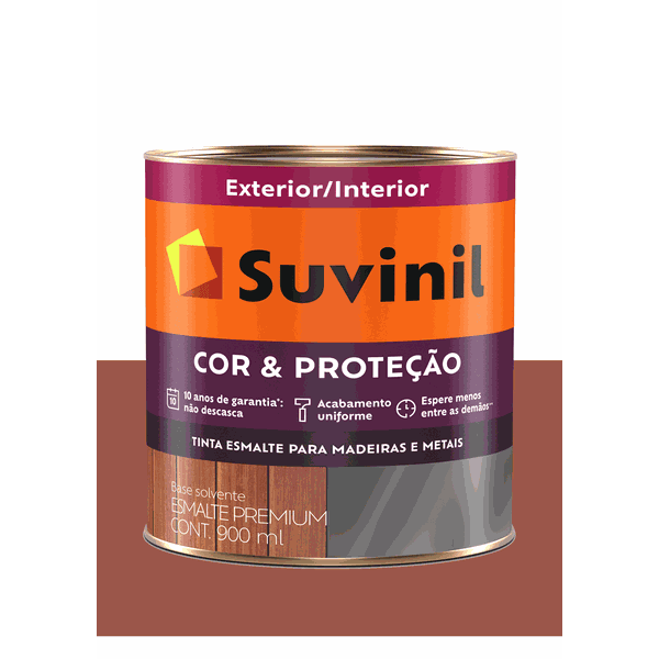 SUVINIL ESMALTE COR E PROTEÇÃO BRILHANTE CERÂMICA 900ML