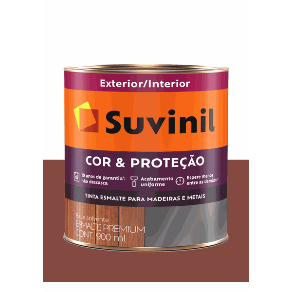 SUVINIL ESMALTE COR E PROTEÇÃO BRILHANTE COLORADO 900ML