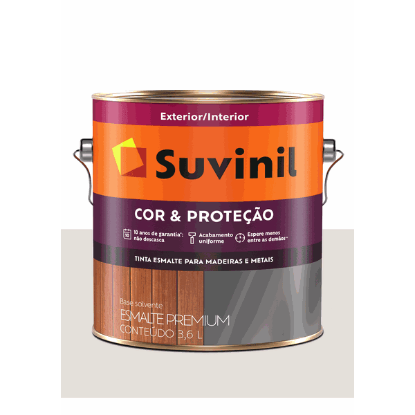 SUVINIL ESMALTE COR E PROTEÇÃO ACETINADO GELO 3,6L