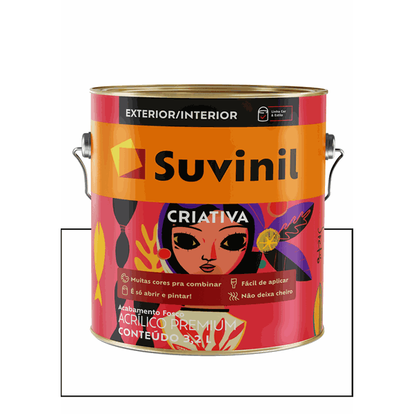 CRIATIVA ACRÍLICO FOSCO BRANCO SUVINIL 3,6L