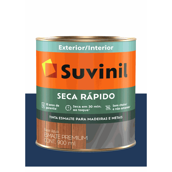 SUVINIL ESMALTE SECA RÁPIDO BRILHANTE AZUL 900ML