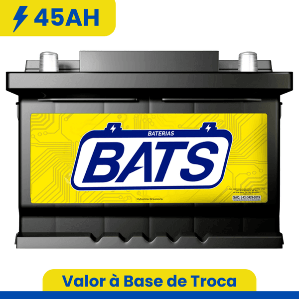 Bateria Bats 45AH | 12 Meses de Garantia | São Paulo