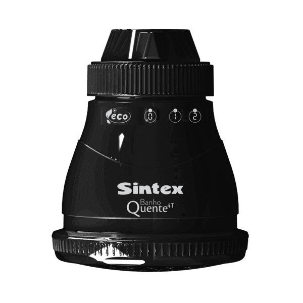 Ducha Sintex Banho Quente Preto 4 Temperatura 127v 5500w