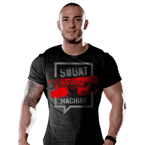 Camiseta Masculina Academia Squat Machine Team Six Preta