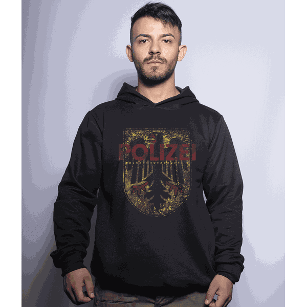 Casaco Com Capuz Militar Polizei