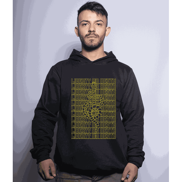 Casaco Com Capuz Militar Liberty Or Death Secret Box