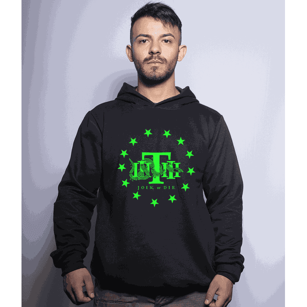 Casaco Com Capuz Militar Join or Die Secret Box 