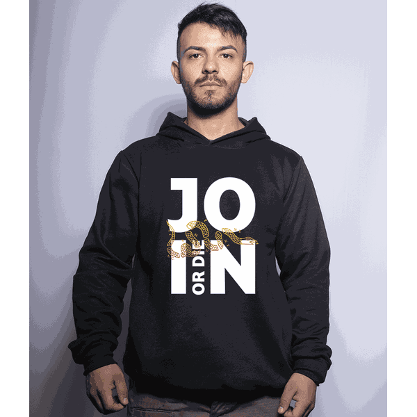 Casaco Com Capuz Militar Join or Die T6 Secret Box 