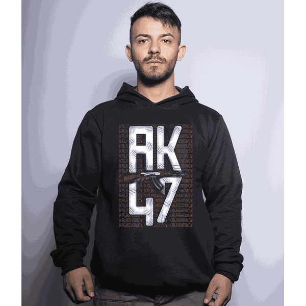 Casaco Com Capuz Militar AK47 Secret Box 