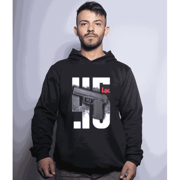Casaco Com Capuz Militar HK .45 Secret Box 