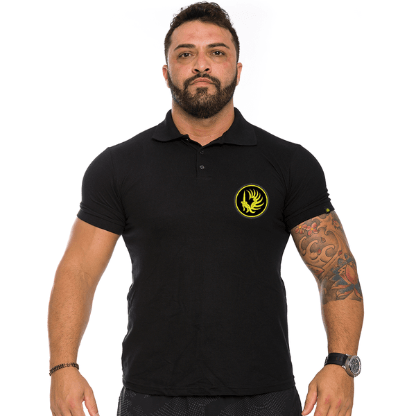 Camiseta Gola Polo Preto Legião Estrangeira