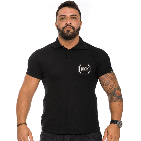 Camiseta Gola Polo Masculina Glock Bordada Team Six