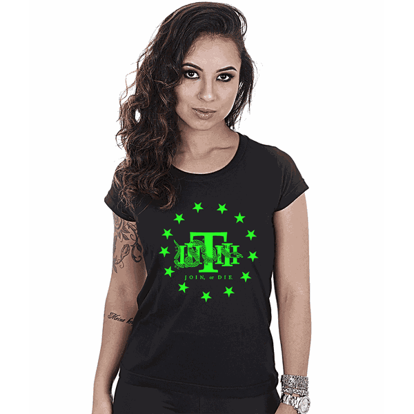 Camiseta Baby Look Militar JOIN OR DIE Secret Box