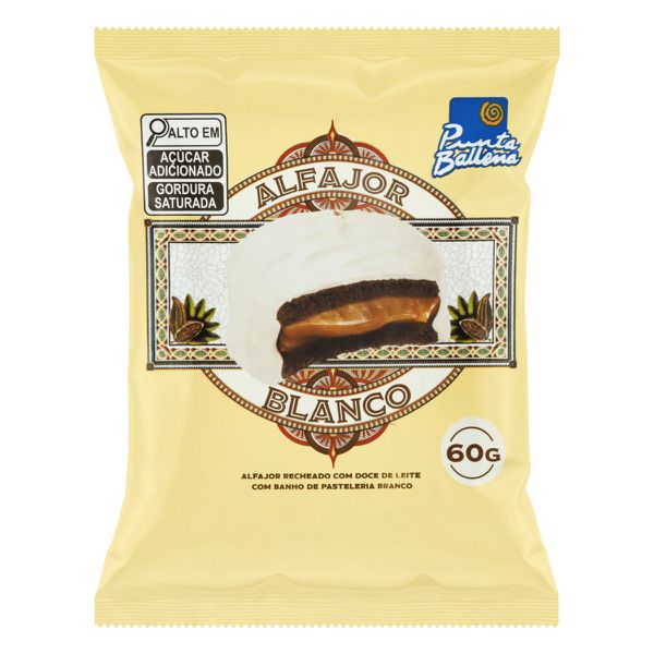 ALFAJOR PUNTA BALLENA BRANCO 60G