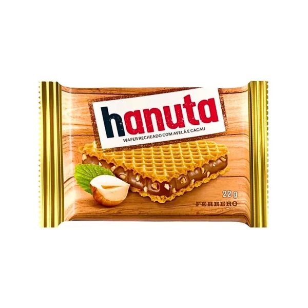 Wafer Recheio Creme De Avelã e Cacau Hanuta 22g