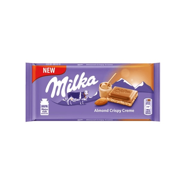 Milka Chocolate Almond Crispy Cream 90g