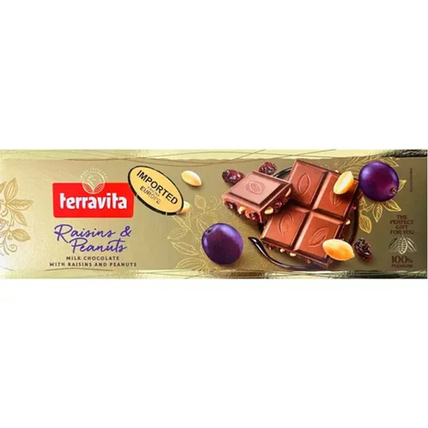 Chocolate Terravita Passas Amendoim 225g