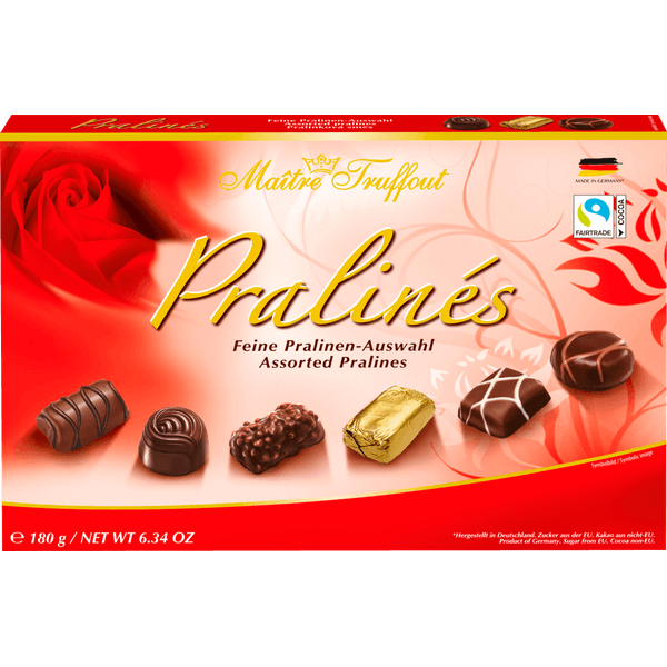 BOMBOM SORTIDOS MAITRE PRALINES VERMELHO 180G 