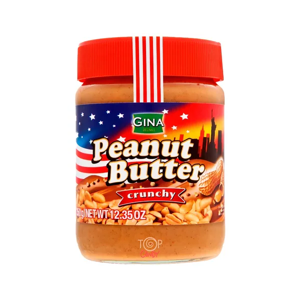 Pasta de Amendoim Peanut Butter Crunchy Gina 350g