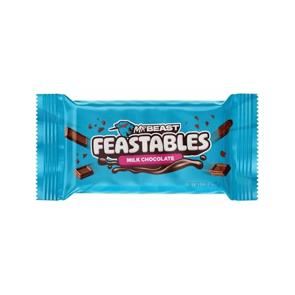 Barra de chocolate MrBeast Feastables 35g - Milk Chocolate