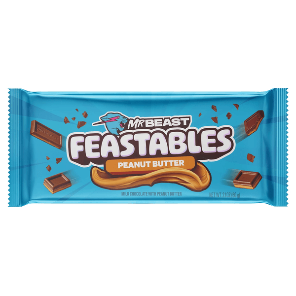 Barra de chocolate MrBeast Feastables - Peanut Butter 