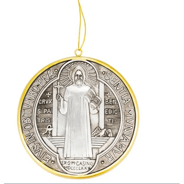 Medalhão em resina - São Bento