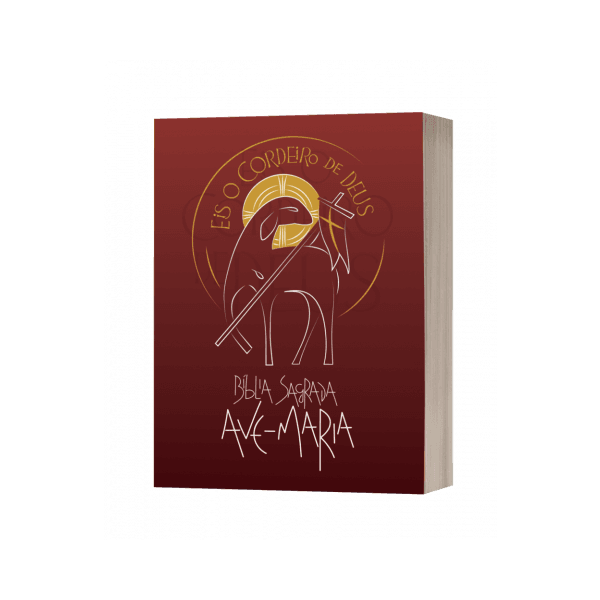 Bíblia Sagrada Ave-Maria - Eis o Cordeiro de Deus - Vermelha