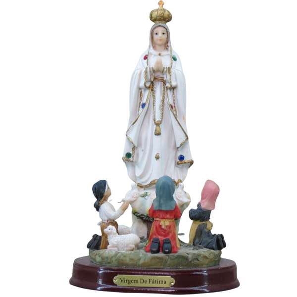 Imagem Resina - Nossa Senhora de Fátima 20 cm