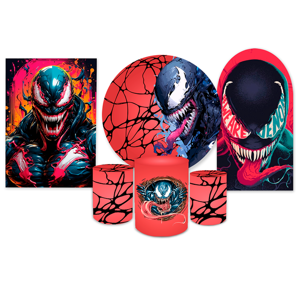 Kit Capadinho + Painel Romano Tema Venom