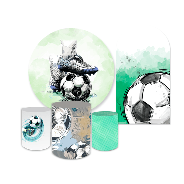 Kit Capa Painel + Trio Cilindros Kit Romano Futebol