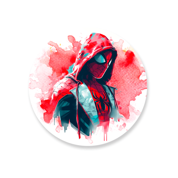 Capa Painel Redondo Homem Aranha Vermelho
