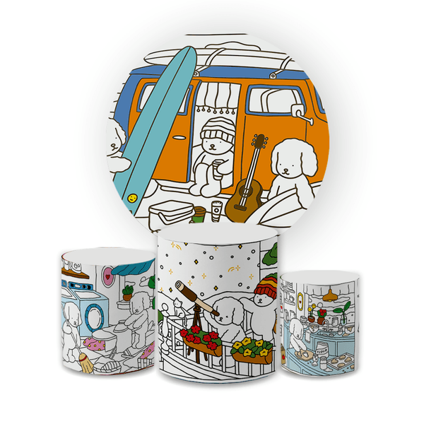 Kit Capa Painel Redondo + Trio Cilindros Bobbie Goods 