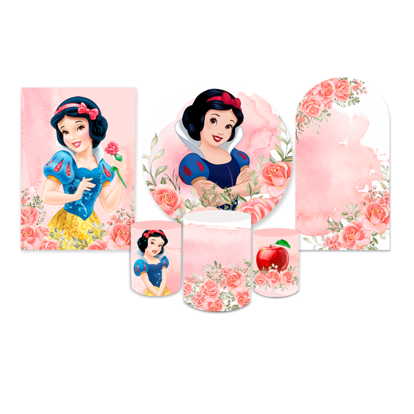 Kit Completo Branca De Neve Rosa