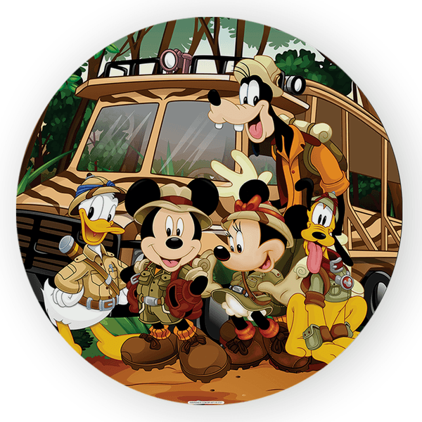 Painel Redondo Decorativo Mickey 