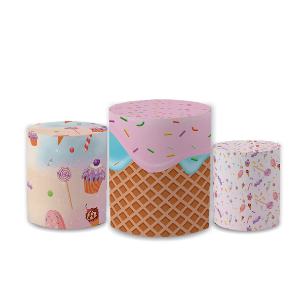Capa Trio Cilindro Decorativa Vanelope