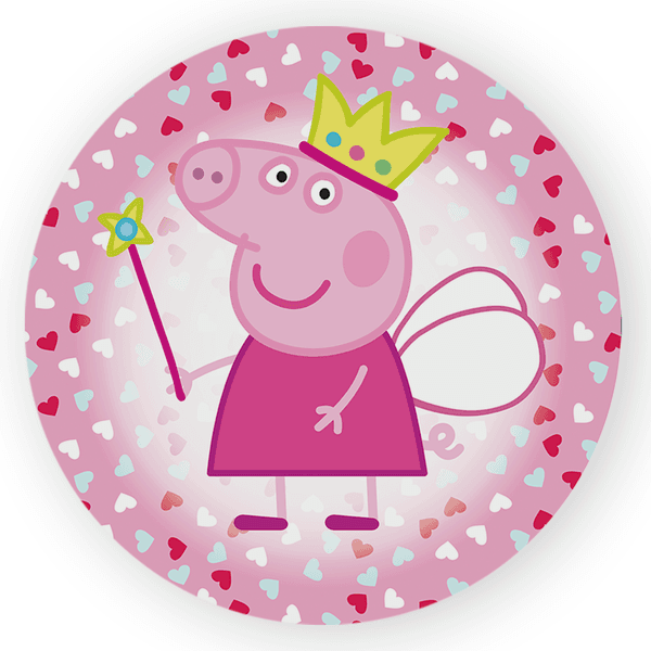 Painel Redondo Decorativo Peppa Pig