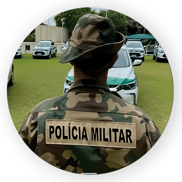 Capa Painel Redondo Polícia Desenho