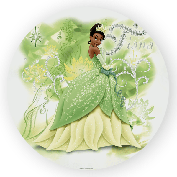 Painel Redondo Decorativo Princesa Tiana