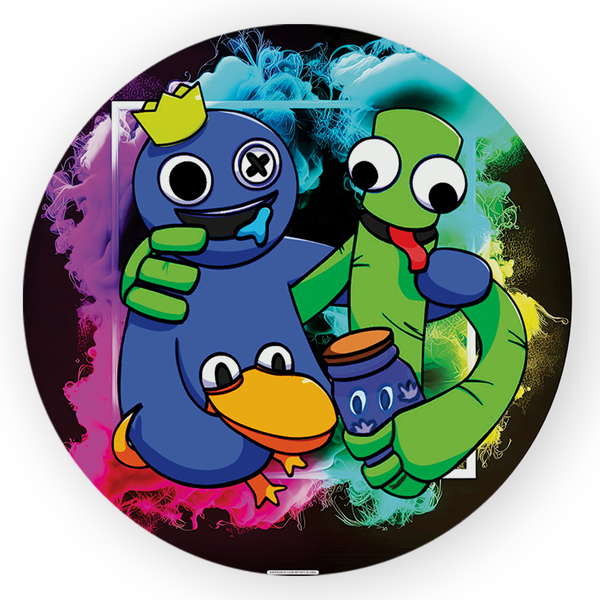 Painel Redondo Decorativo Rainbow Friends