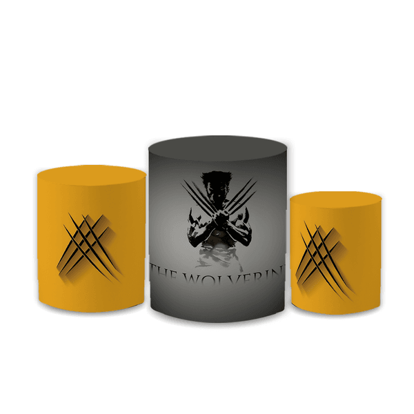 Capas Trio Cilindro Decorativo Wolverine