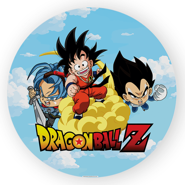 Capa Painel Redondo Dragon Ball Goku Decoração