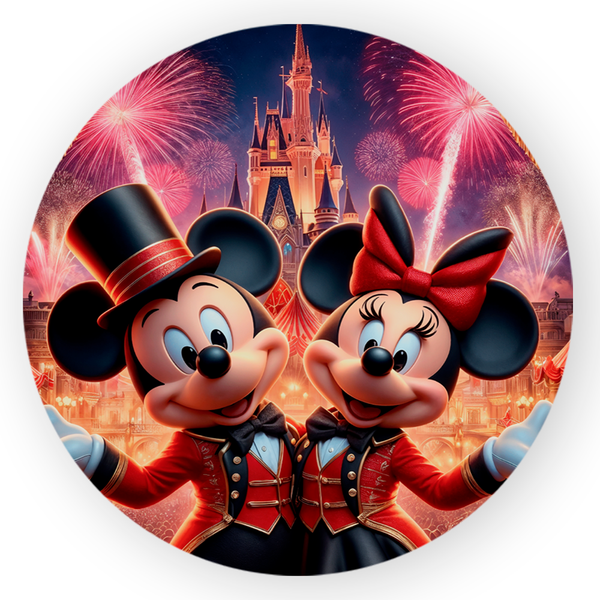 Painel Redondo Decorativo Mickey