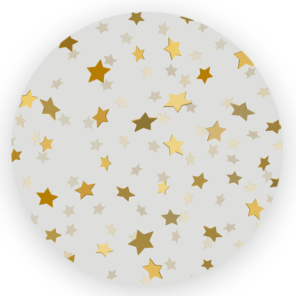 Painel Redondo Decoração Estrelas