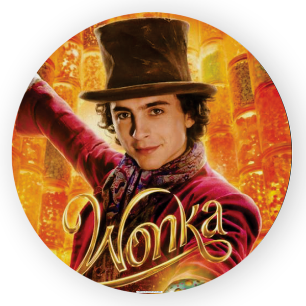 Painel Redondo Decorativo Wonka Copia