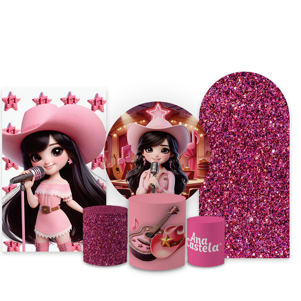 Kit Completo Decoração de Aniversário Tema Ana Castela Boiadeira