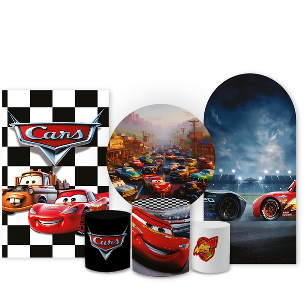 Kit Capa Painel Completo Decoração Festa Relâmpago McQueen