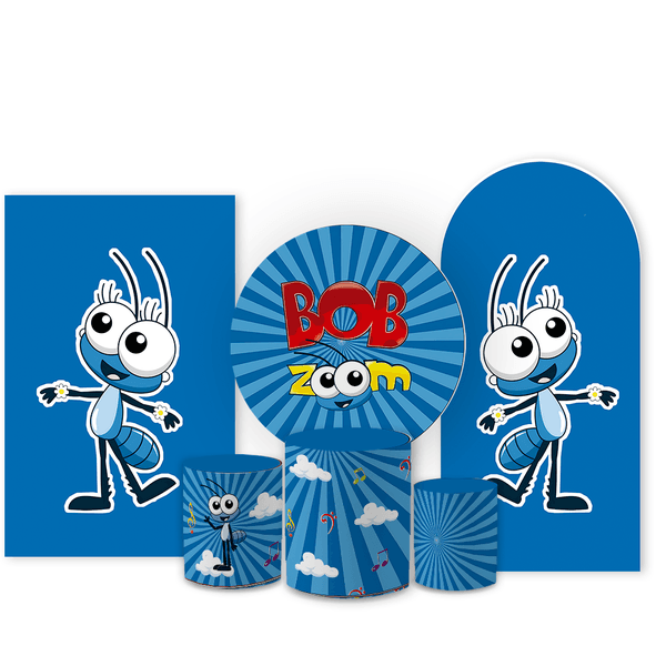 Kit Capa Painel Completo Decoração Festa Infantil Tema Bob Zoom
